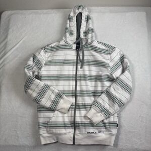 Y2K O'Neill Surf Full‎ Zip Long Sleeve Sherpa Lined Hoodie Jacket Men's Large